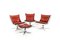 Falcon Chairs in Chrome and Leather by Sigurd Ressell for Vatne Furniture, 1970s, Set of 4 1