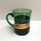 Vintage Emerald Glass Mugs, France, Set of 6, Image 5