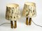 Grandes Lampes de Bureau Mid-Century en Laiton, Set de 2 2