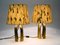 Large Mid-Century Brass Table Lamps, Set of 2 3