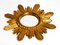 Mid-Century Sunburst Wall Mirror in Gilded Wood and Resin, Image 2