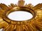 Mid-Century Sunburst Wall Mirror in Gilded Wood and Resin, Image 5