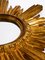 Mid-Century Sunburst Wall Mirror in Gilded Wood and Resin, Image 9