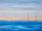 Bridg', Sunrise Over the Ocean, 2022, Öl auf Leinwand 1