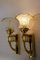 Art Deco Wall Lamps with Original Opaline Glass Shades, Vienna, 1920s, Set of 2, Image 2