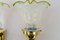 Art Deco Wandlampen mit Original Opalglas Schirmen, Wien, 1920er, 2er Set 7
