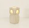 Large French Limestone Owl Table Lamp by Albert Tormos, 1960s 12