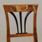 Chaises Biedermeier Antiques en Noyer, Set de 2 3