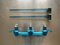 Vintage Blue Coat Rack & Swivel Towel Rail, 1970s, Set of 2, Image 1