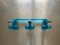 Vintage Blue Coat Rack & Swivel Towel Rail, 1970s, Set of 2 5