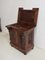 Small Renaissance Style Landing Linen Chest in Oak, Late 19th Century, Image 4