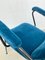 Sessel mit blauem Samtbezug, 1960er, 2er Set 9