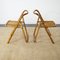 Italian Folding Chairs in Bamboo with Hinges and Brass Rods, 1960s, Set of 2 5