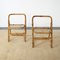 Italian Folding Chairs in Bamboo with Hinges and Brass Rods, 1960s, Set of 2 2