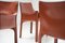CAB 413 Dining Chairs in Burgundy Leather by Mario Bellini for Cassina, Set of 5 9