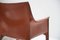 CAB 413 Dining Chairs in Burgundy Leather by Mario Bellini for Cassina, Set of 5 8