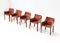 CAB 413 Dining Chairs in Burgundy Leather by Mario Bellini for Cassina, Set of 5 12