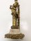 Antique Bronze & Marble Lamp Putto Cherub in the style of Kinsburger, 1890s 3