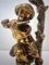 Antique Bronze & Marble Lamp Putto Cherub in the style of Kinsburger, 1890s 6