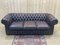 Brown Leather Chesterfield 3-Seater Sofa, 1980s 4