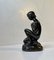 Patinated Sculpture of Young Woman by E. Borch for Just Andersen, 1930s, Image 4