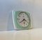 Pastel Green Porcelain Wall Clock from Junghans, Germany, 1950s 1