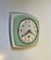 Pastel Green Porcelain Wall Clock from Junghans, Germany, 1950s 5