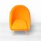 Set of Shell Armchairs in Orange, 1960s 6