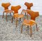 Grand Prix Chairs by Arne Jacobsen for Fritz Hansen, 1950s, Set of 4 1