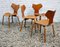 Grand Prix Chairs by Arne Jacobsen for Fritz Hansen, 1950s, Set of 4, Image 3