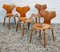 Grand Prix Chairs by Arne Jacobsen for Fritz Hansen, 1950s, Set of 4 6