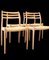 Model 78 Dining Chairs in Oak and Wicker by Niels J. Møller for J.L. Møller, 1960s, Set of 4 4