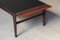 Dutch Wood and Black Leather Coffee Table, 1960s 8