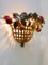 Mid-Century Modern Sconce Fruit Basket by Lucienne Monique, Italy, 1960s 10