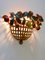 Mid-Century Modern Sconce Fruit Basket by Lucienne Monique, Italy, 1960s 8