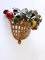 Mid-Century Modern Sconce Fruit Basket by Lucienne Monique, Italy, 1960s 7