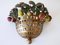 Mid-Century Modern Sconce Fruit Basket by Lucienne Monique, Italy, 1960s 11