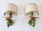 Mid-Century Modern Sconces Sparrow by Lucienne Monique, Italy, 1970s, Set of 2 3