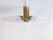 Large Brass & Glass Flush Mount by Florian Schulz, Germany, 1980s 7