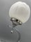 Lampada da tavolo Art Nouveau con sfera in vetro opalino e base cromata, anni '30, Immagine 10