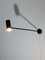 Vintage Wandlampe aus schwarzem Metall, 1950er 2