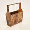 Vintage Lacquered Goat Skin Magazine Rack by Aldo Tura, 1970s, Image 4