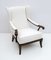 Mid-Century Modern Armchair in Walnut and Boucle by Paolo Buffa, Italy, 1950s, Image 2