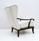 Mid-Century Modern Armchair in Walnut and Boucle by Paolo Buffa, Italy, 1950s, Image 6