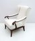Mid-Century Modern Armchair in Walnut and Boucle by Paolo Buffa, Italy, 1950s, Image 5
