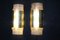 Große moderne Wandlampen aus Muranoglas in Grau & Gold, 2000er, 2er Set 13