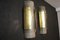 Große moderne Wandlampen aus Muranoglas in Grau & Gold, 2000er, 2er Set 6