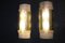 Große moderne Wandlampen aus Muranoglas in Grau & Gold, 2000er, 2er Set 10