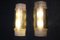 Große moderne Wandlampen aus Muranoglas in Grau & Gold, 2000er, 2er Set 9