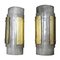 Große moderne Wandlampen aus Muranoglas in Grau & Gold, 2000er, 2er Set 1